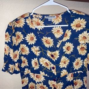 Vintage 80s Equation Dress, Size Medium